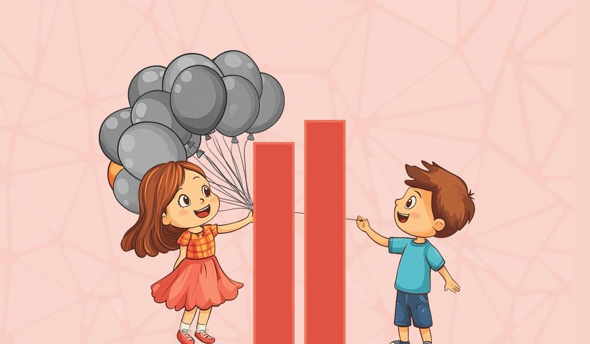 Poika, jolla on oranssi pallo / kollaasi valokuvalla Moje