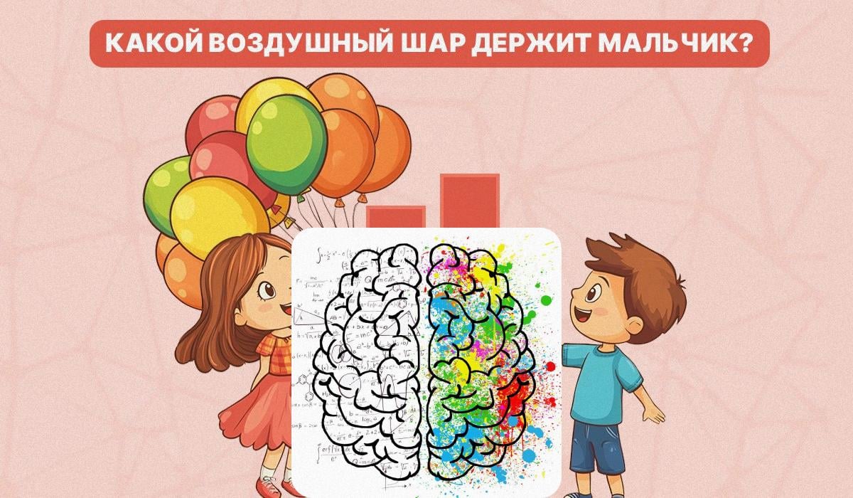 Meidän on selvitettävä, mikä ilmapallo pojalla on / kollaasi valokuvalla Moje