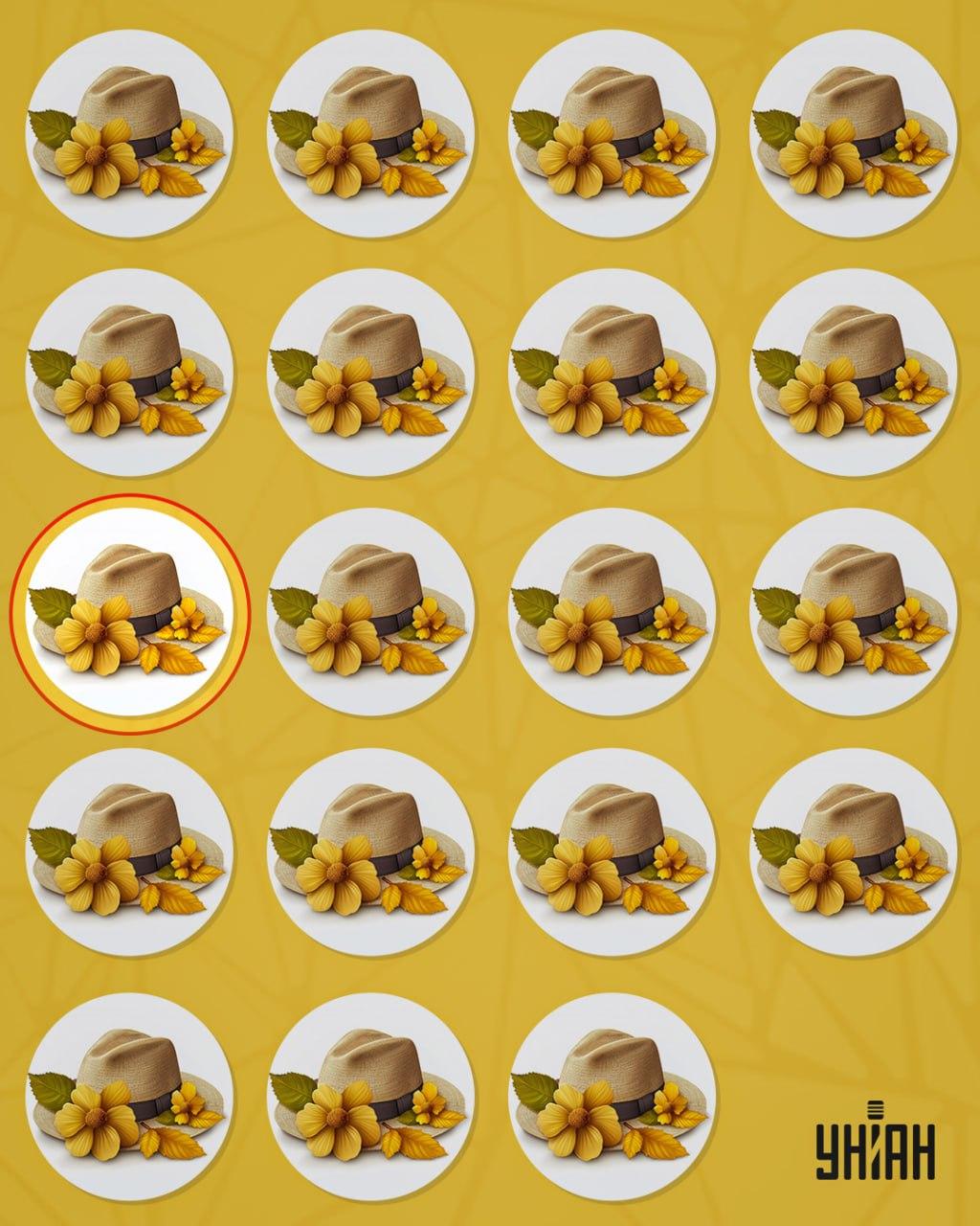 Outo hattu erosi muista pienellä yksityiskohdalla / kollaasilla Moje