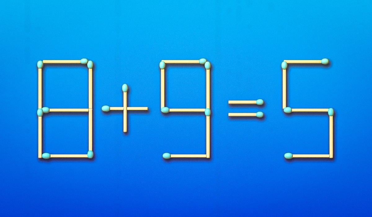 Sinun tarvitsee vain siirtää yksi ottelu korjataksesi virheen: IQ-testi 11 sekunnissa