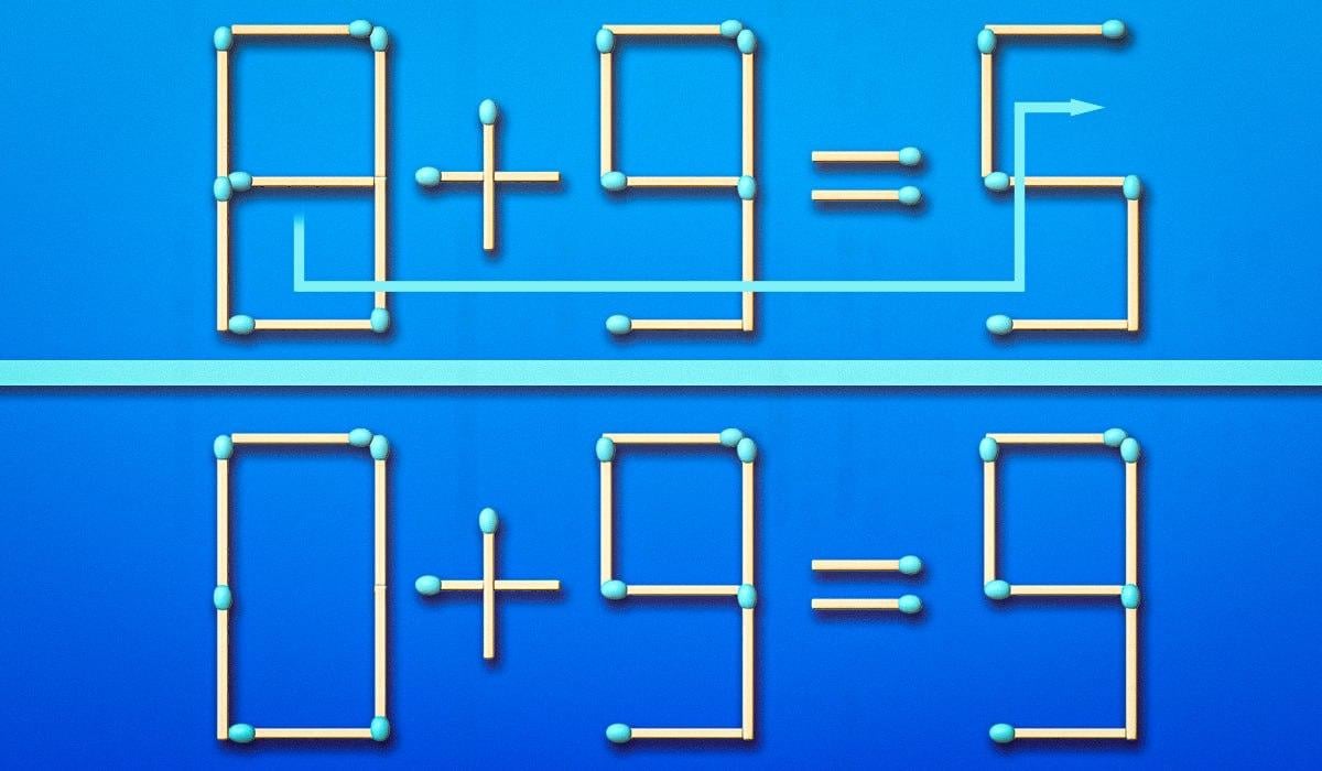 Sinun tarvitsee vain siirtää yksi ottelu korjataksesi virheen: IQ-testi 11 sekunnissa
