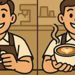 ÄO-testi: löydä 3 eroa baristan kuvasta 45 sekunnissa