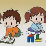 ÄO-testi: löydä 3 eroa kuvasta, jossa lapset ovat kirjan kanssa 43 sekunnissa ÄO-testi: löydä 3 eroa kuvasta, jossa lapset ovat kirjan kanssa