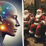 Sinun on löydettävä nainen joulupukkien joukosta 5 sekunnissa: nopea testi