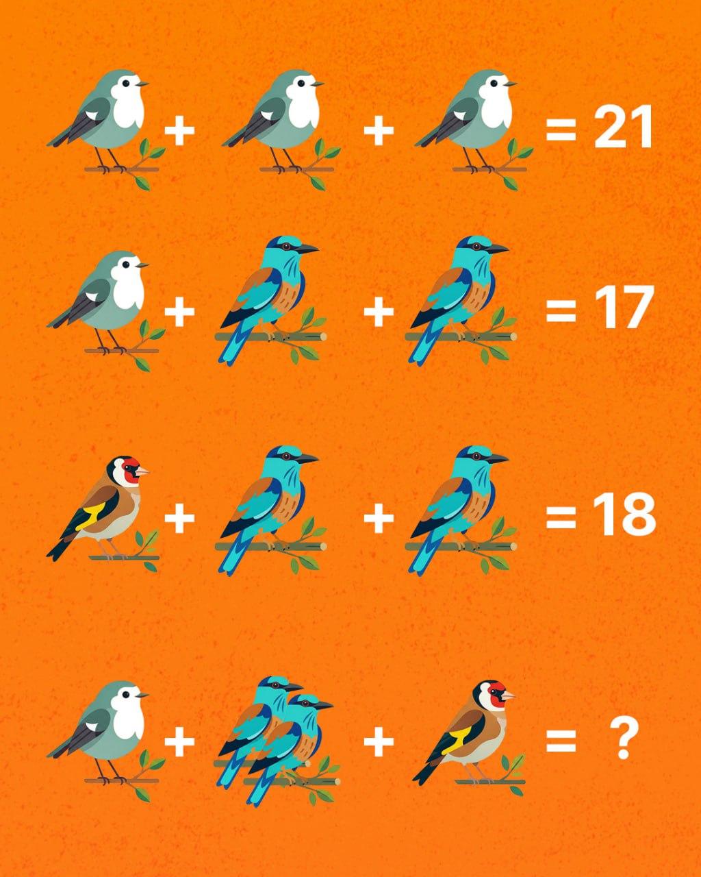 Vain nero voi laskea kaikki linnut: yllättävän vaikea palapeli