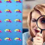 Yksinkertainen älykkyystesti: löydä outo sateenvarjo 9 sekunnissa